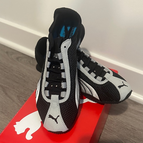Puma Black and White Athletic Shoes - Picture 1 of 8